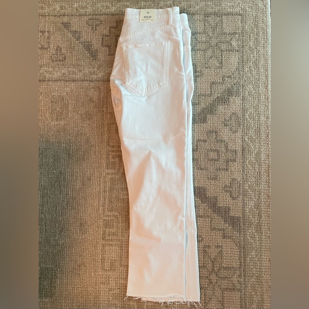 NWT Agolde Riley High Rise Straight Crop - Picture 4 of 4